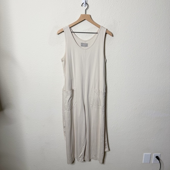 Everlane Luxe Cotton Jumpsuit in Bone Cream Womens Size M - Picture 5 of 8
